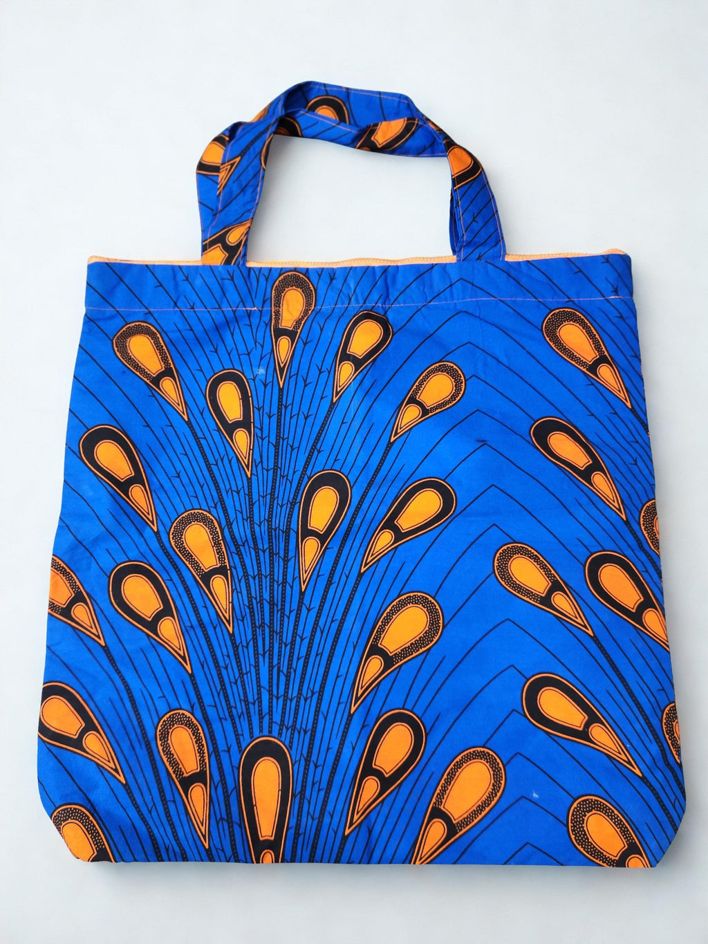 Tote bags with pocket and zipper Ankara west African fabric