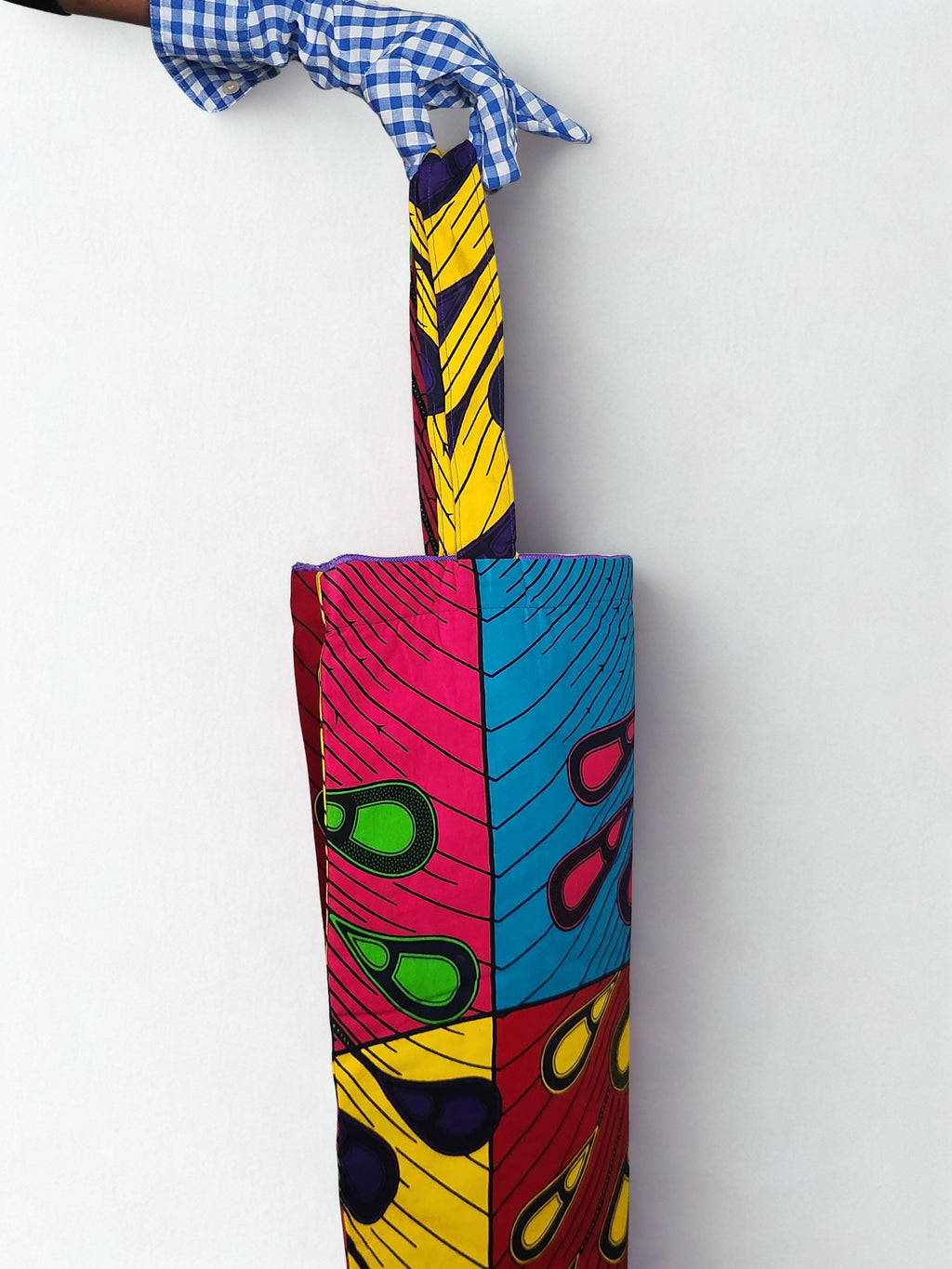 Tote bags with pocket and zipper Ankara west African fabric