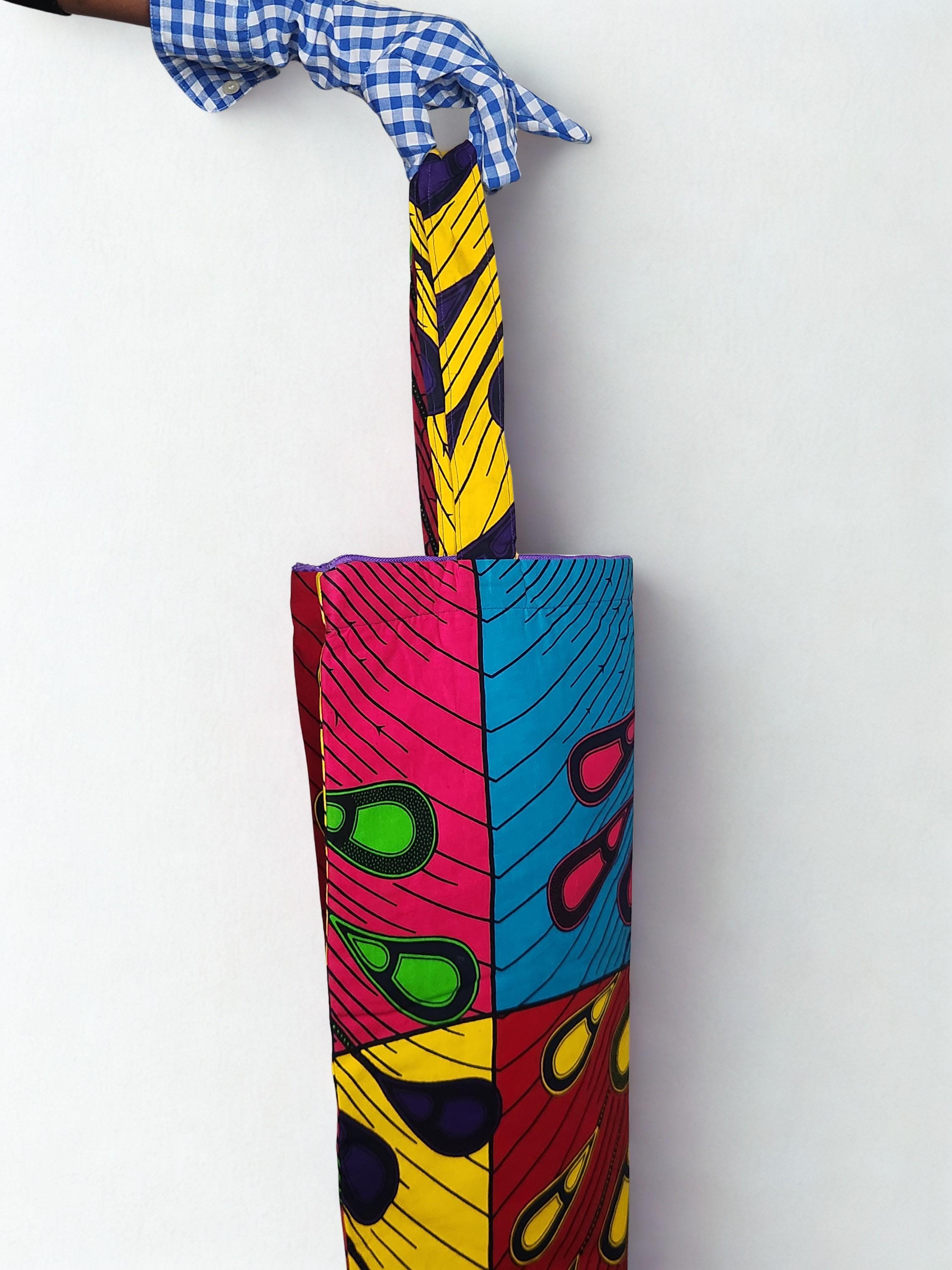 Tote bags with pocket and zipper Ankara west African fabric