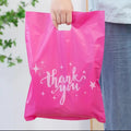 Pink Thank You Gift Bag, Party Favor Packaging, Retail Shopping Carrier